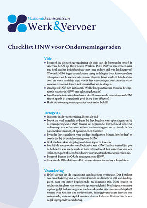 OR Checklist het nieuwe werken 1